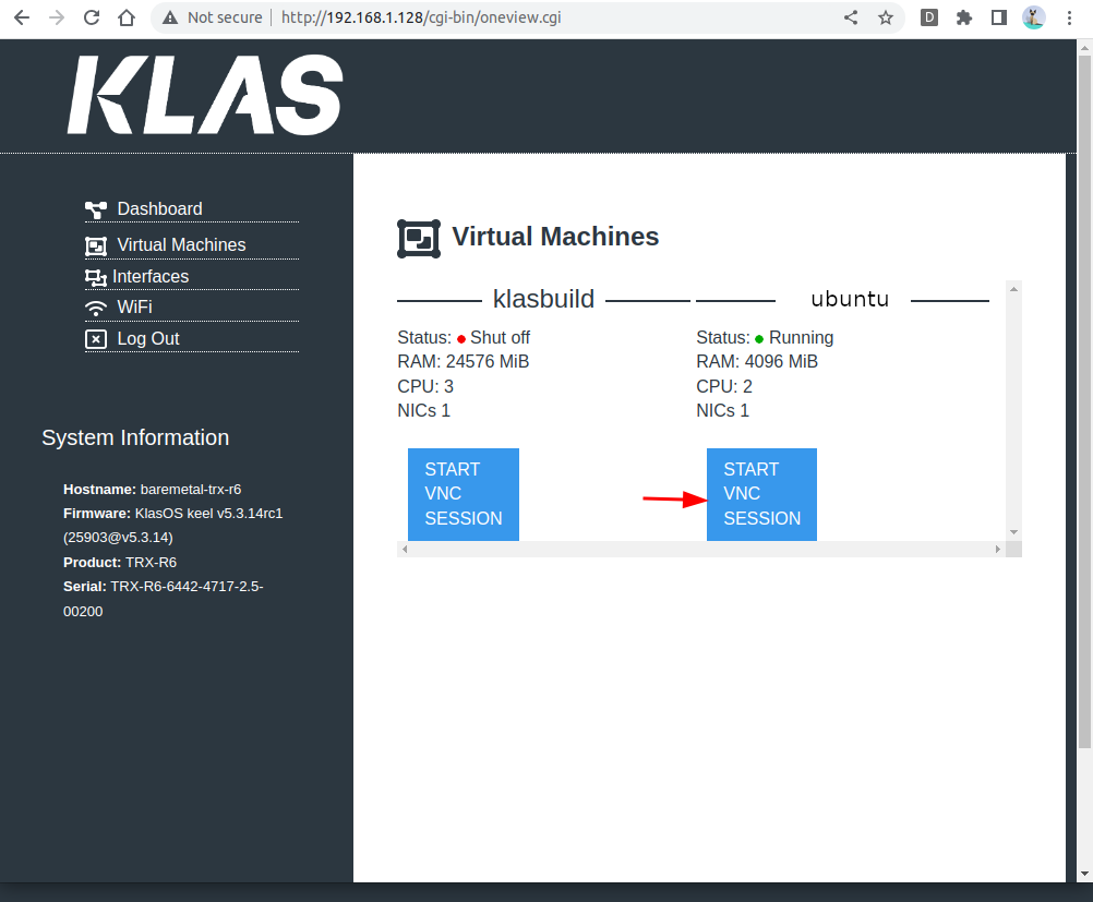 Using the OneView Web GUI to View the Display of a Guest OS